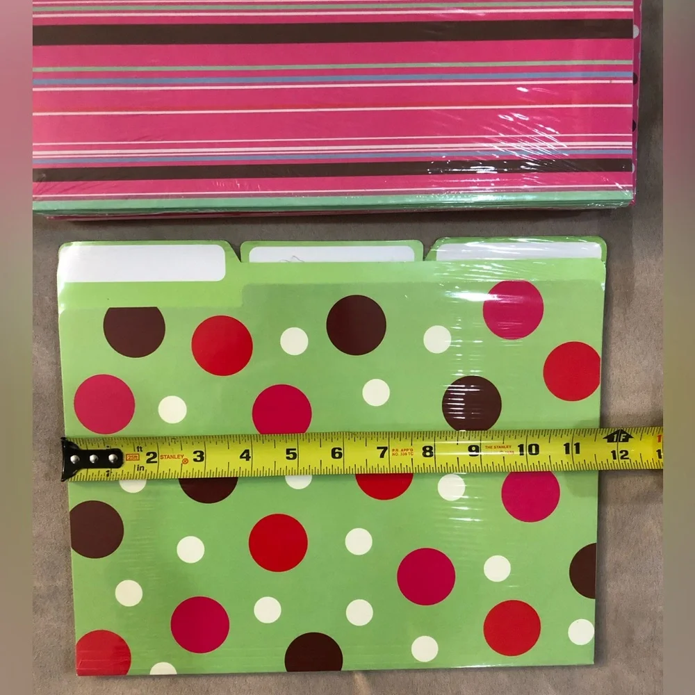 File Folders - decorative - 6 packs of 6 each/36 folders